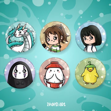 Spirited away kitűző
