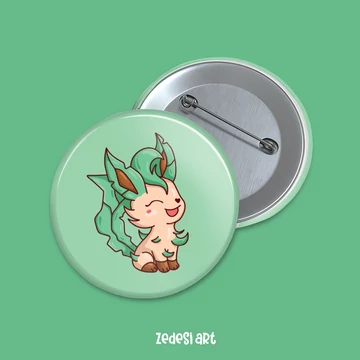 Leafeon kitűző