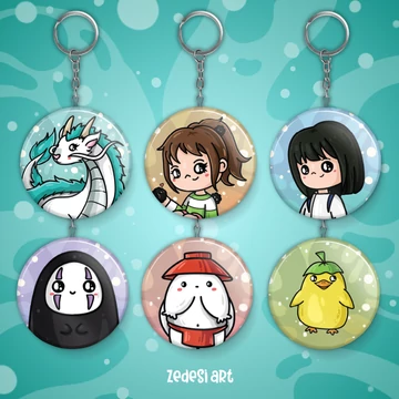 Spirited away sörnyitós kulcstartó