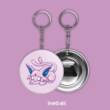 Espeon sörnyitós kulcstartó
