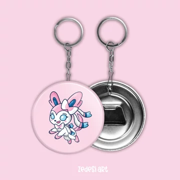 Sylveon sörnyitós kulcstartó