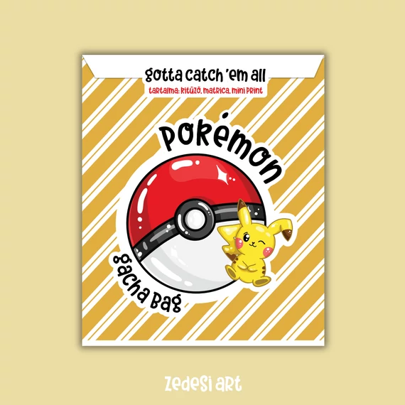 Pokémon gacha bag