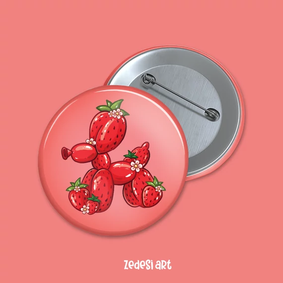 Berry doggo kitűző