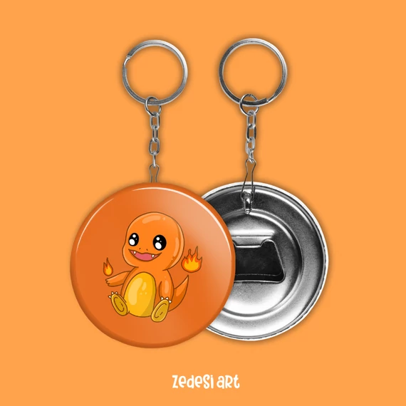 Charmander sörnyitós kulcstartó