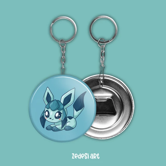 Glaceon sörnyitós kulcstartó