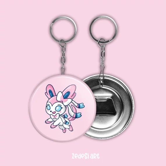 Sylveon sörnyitós kulcstartó